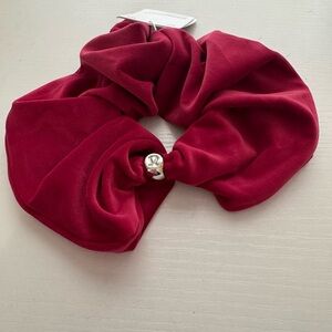 Lululemon Athletica Red Velvet Hair Scrunchie